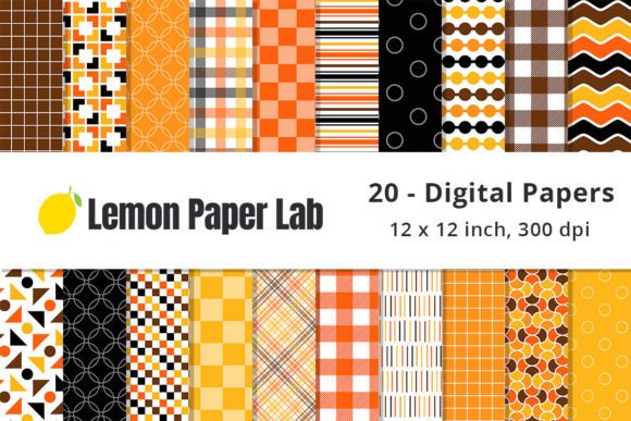 Download Orange, Black, Brown and Yellow Patterns - Yellow Collection