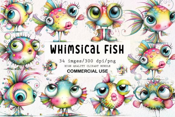 Download Whimsical Fish Clipart - Fish clipart Collection
