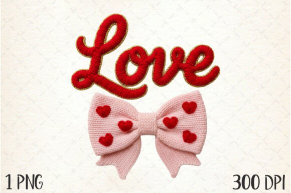 Download Faux Yarn LOVE Valentine PNG - Premium Bundle