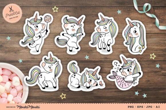 Download Cute Unicorn | Stickers for Cricut - Stickers Collection