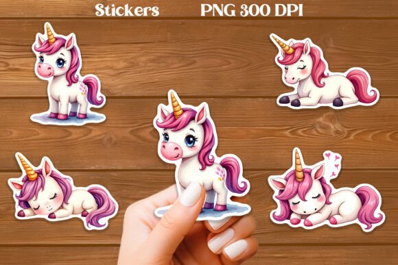 Download Cute Unicorn Stickers PNG Printable - Stickers Collection