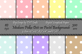 Download Polka Dot Digital Scrapbooking Paper Pack - Digital scrapbooking paper Collection