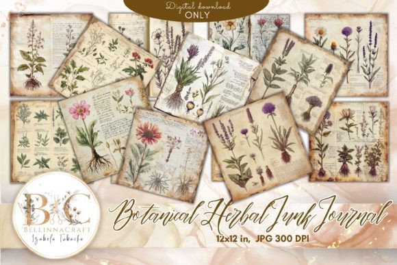 Download Vintage Botanical Herbal Junk Journal - Botanical Collection