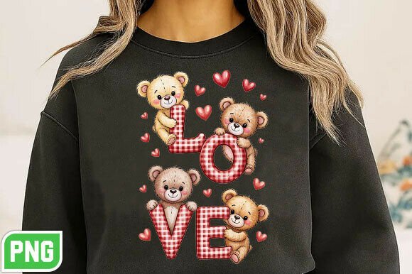 Download Teddy Bear LOVE Valentine Png - Premium Resources