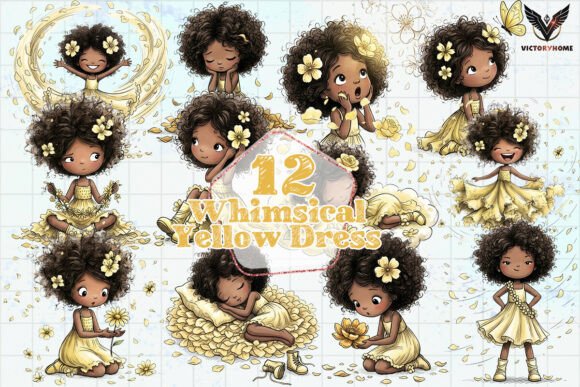 Download Whimsical Yellow Dress PNG - Yellow Collection