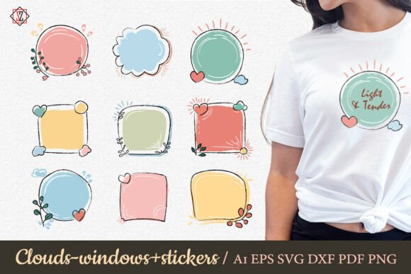 Download Clouds Are Windows + Stickers_2 - Stickers Collection