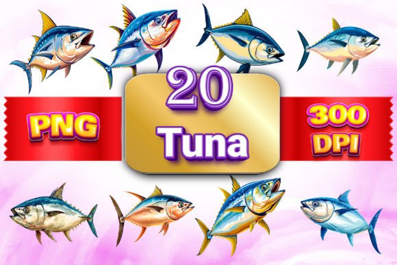 Download Tuna Fish Clipart Bundle - Fish clipart Collection